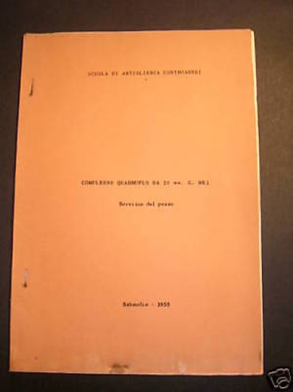 Militaria Complesso quadruplo da 20 mm MK1 1^ ed. 1955