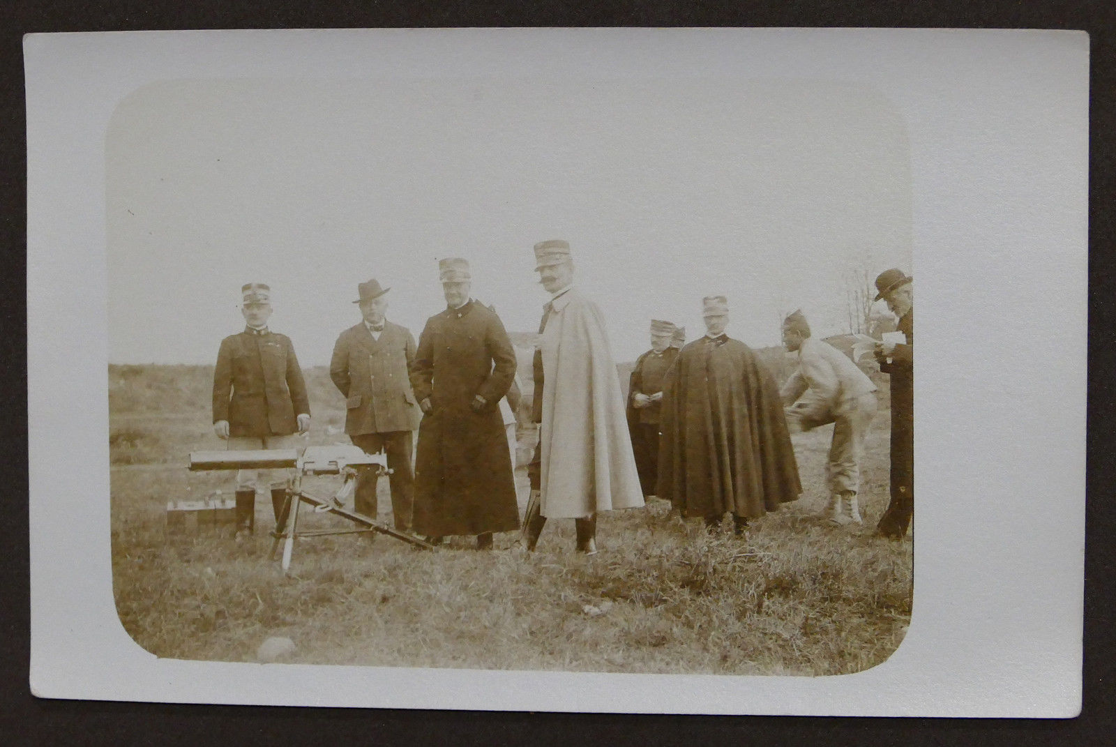 Militaria Foto d'epoca - cartolina (5) Esercito Reparto Mitraglieri - …