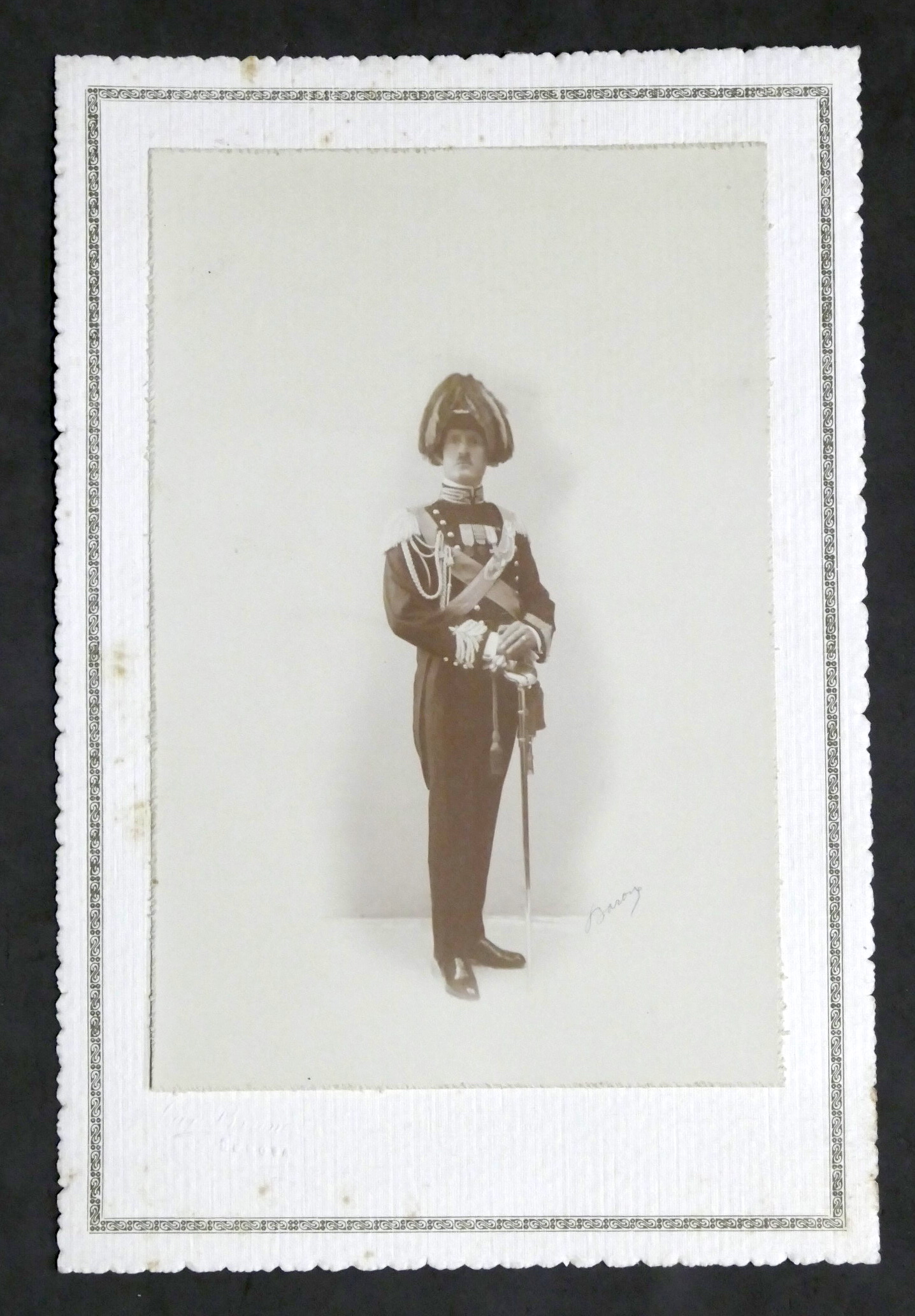 Militaria Fotografia d'epoca - Carabiniere Reale in alta uniforme - …