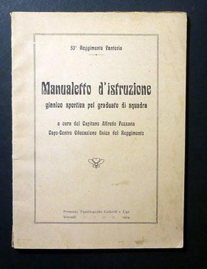 Militaria Manualetto Istruzione Ginnico Sportiva pel Graduato Squadra - ed. …