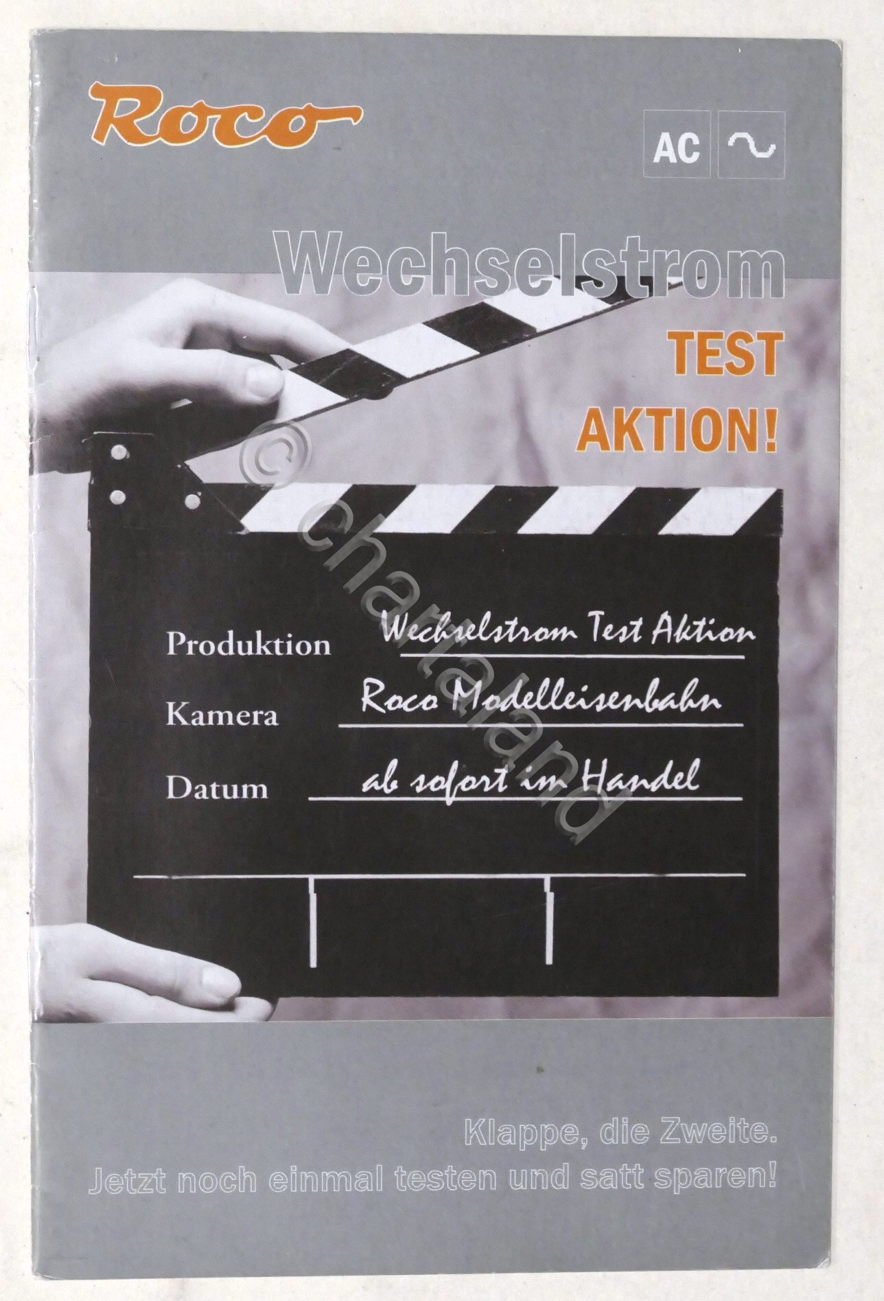 Modellismo Ferroviario - Brochure Roco - Wechselstrom Test Aktion- 1970 …