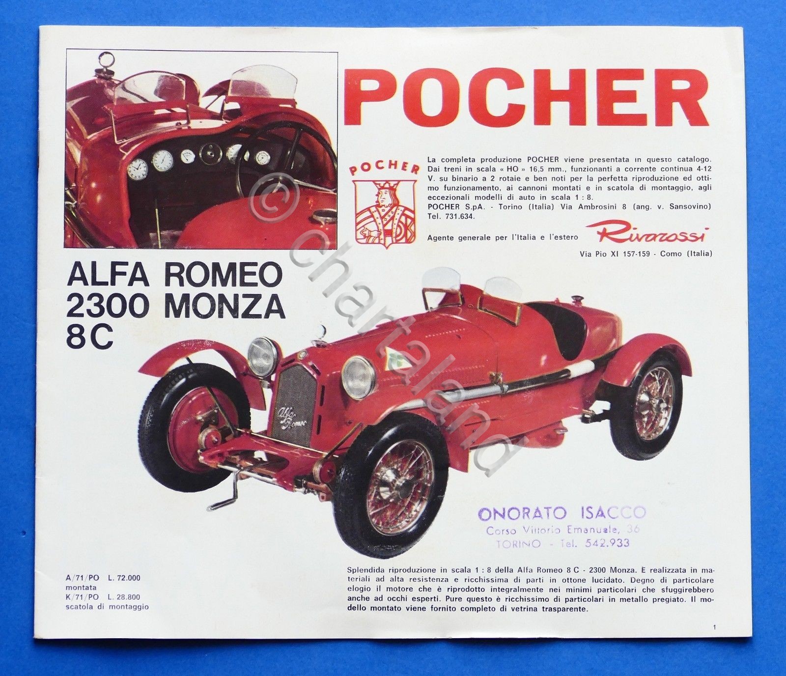 Modellismo Ferroviario - Catalogo Pocher - Locomotive, carrozze, carri merci