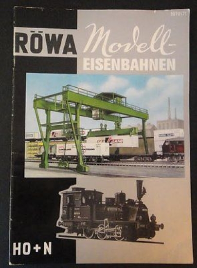 Modellismo Ferroviario - Catalogo Rowa Modell Eisenbahnen HO - 1970/71