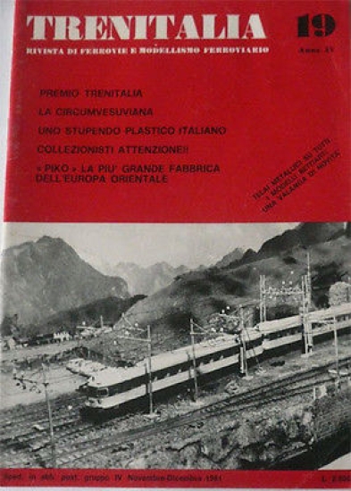 Modellismo ferroviario Rivista Trenitalia n° 19 1981