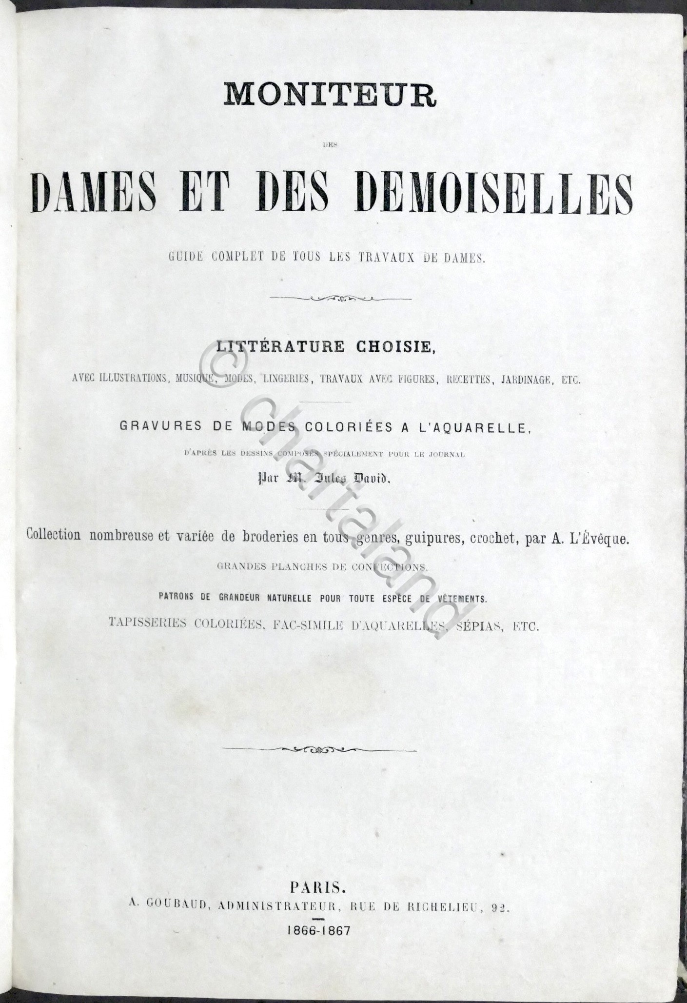 Moniteur des Dames et des Demoiselles - Guide travaux de …