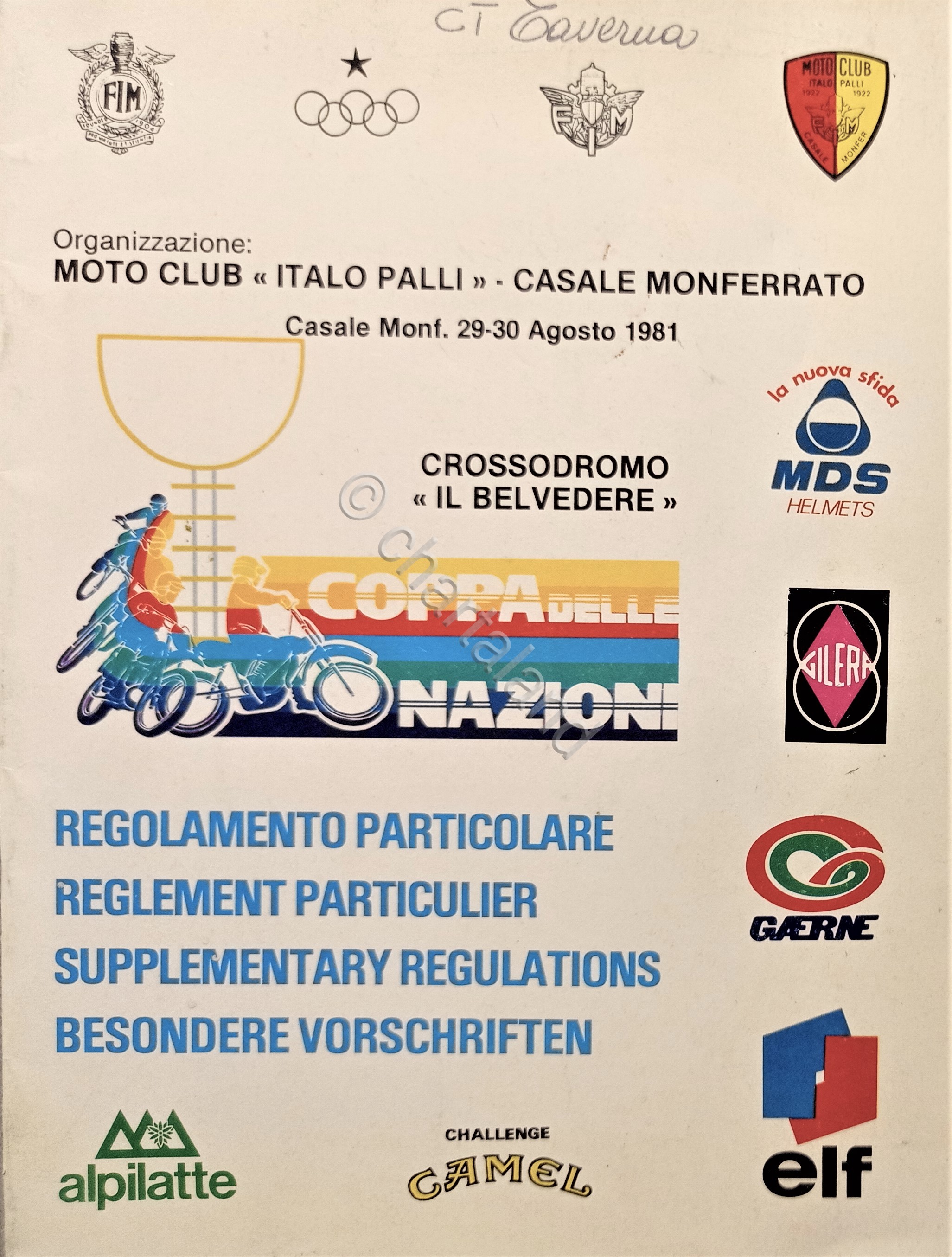 Moto Club Italo Palli Casale Monferrato 1981 - Coppa delle …