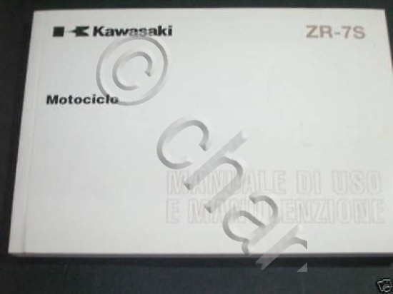 Moto Epoca -Kawasaki zr-7s Libretto Uso ed. 1996