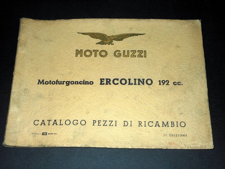 Moto Guzzi Catalogo ricambi Motofurgoncino ERCOLINO 192 cc. - 1^ …