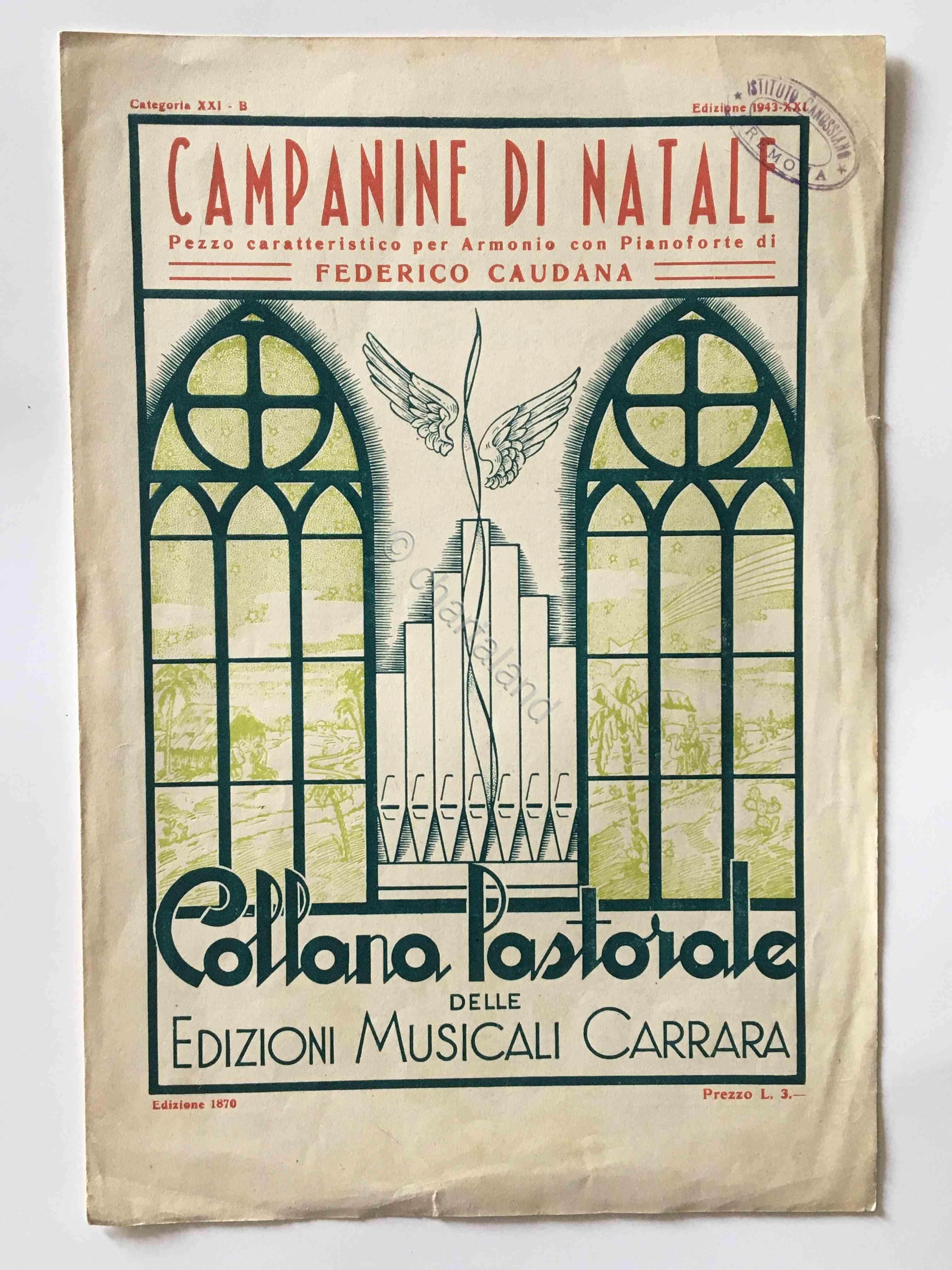 Musica - F. Caudana - Campanine di Natale - Spartito …