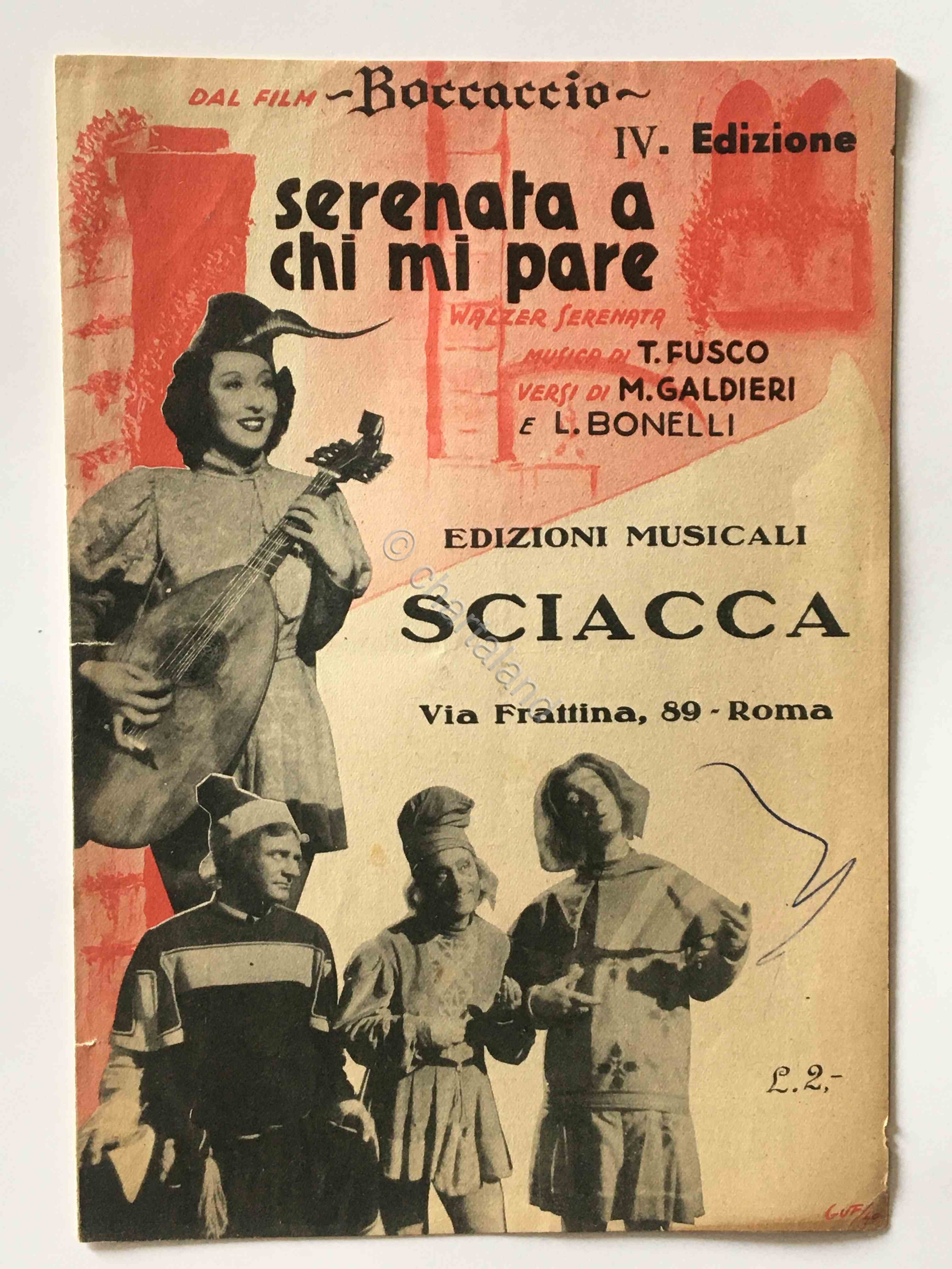 Musica - Fusco - Galdieri - Bonelli - Serenata a …