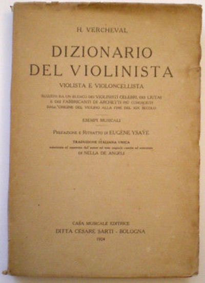 Musica - H. Vercheval - Dizionario del Violinista