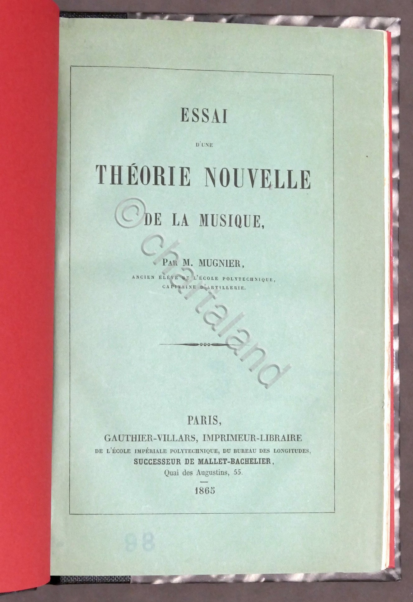 Musica - M. Mugnier - Essai d'une theorie nouvelle de …