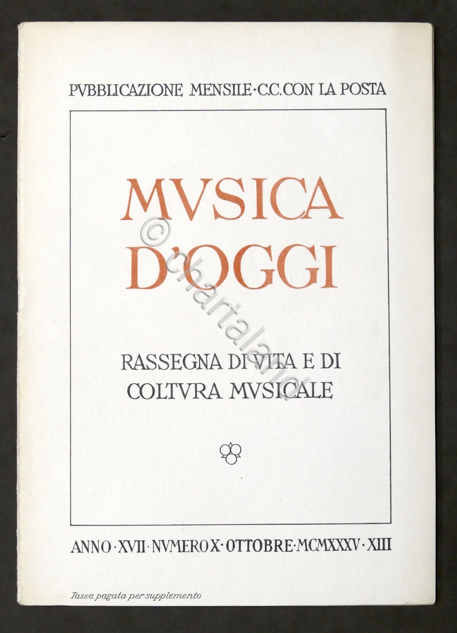 Musica d'Oggi - Rassegna di vita e cultura musicale - …