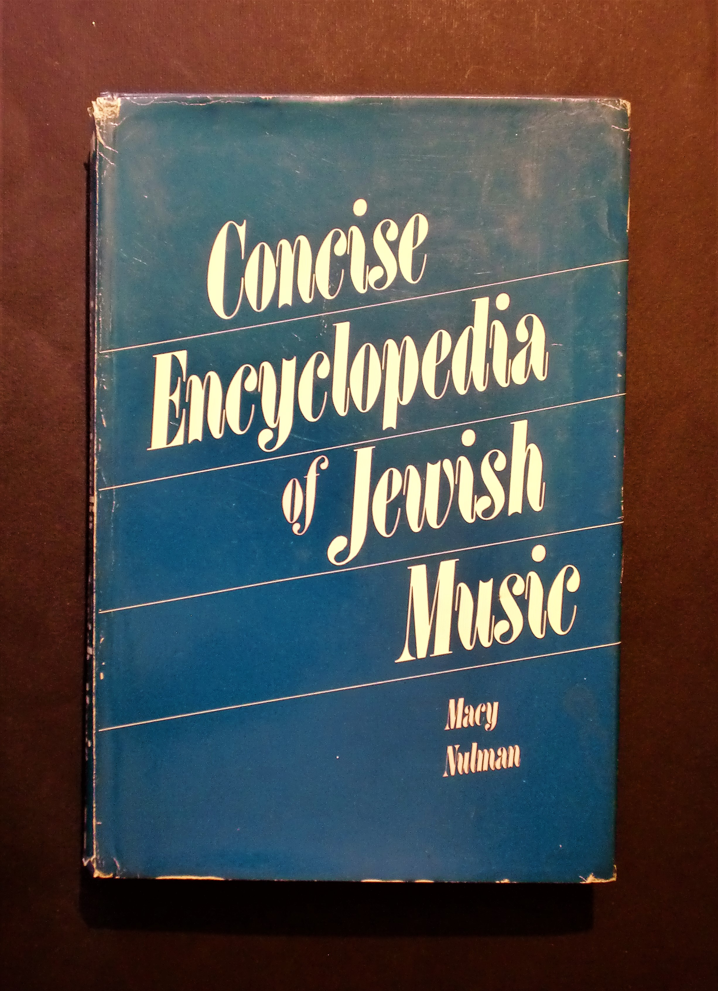 Musica libri - Concise Encyclopedia of Jewish music - Macy …