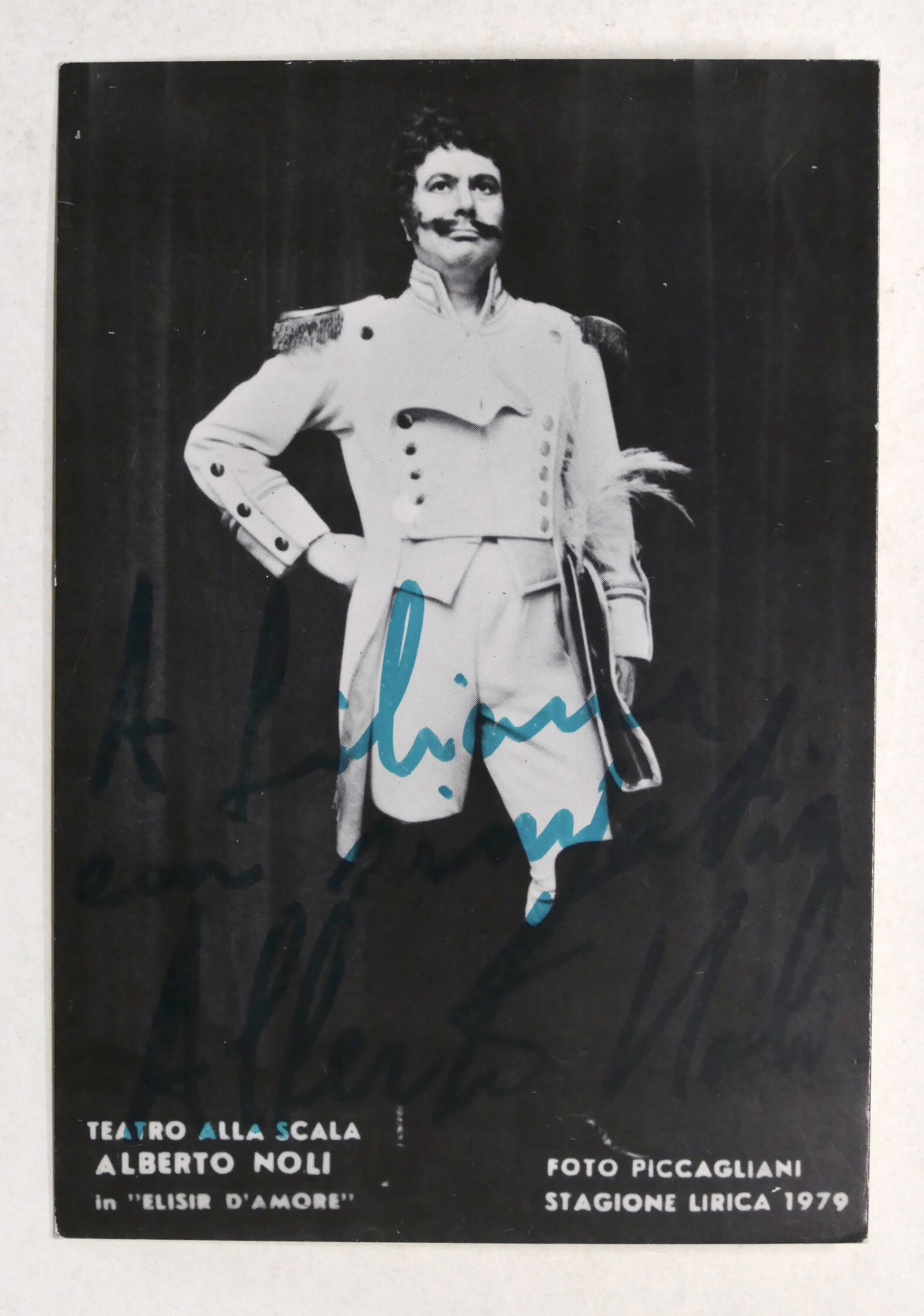 Musica Lirica - Autografo del baritono Alberto Noli - 1979