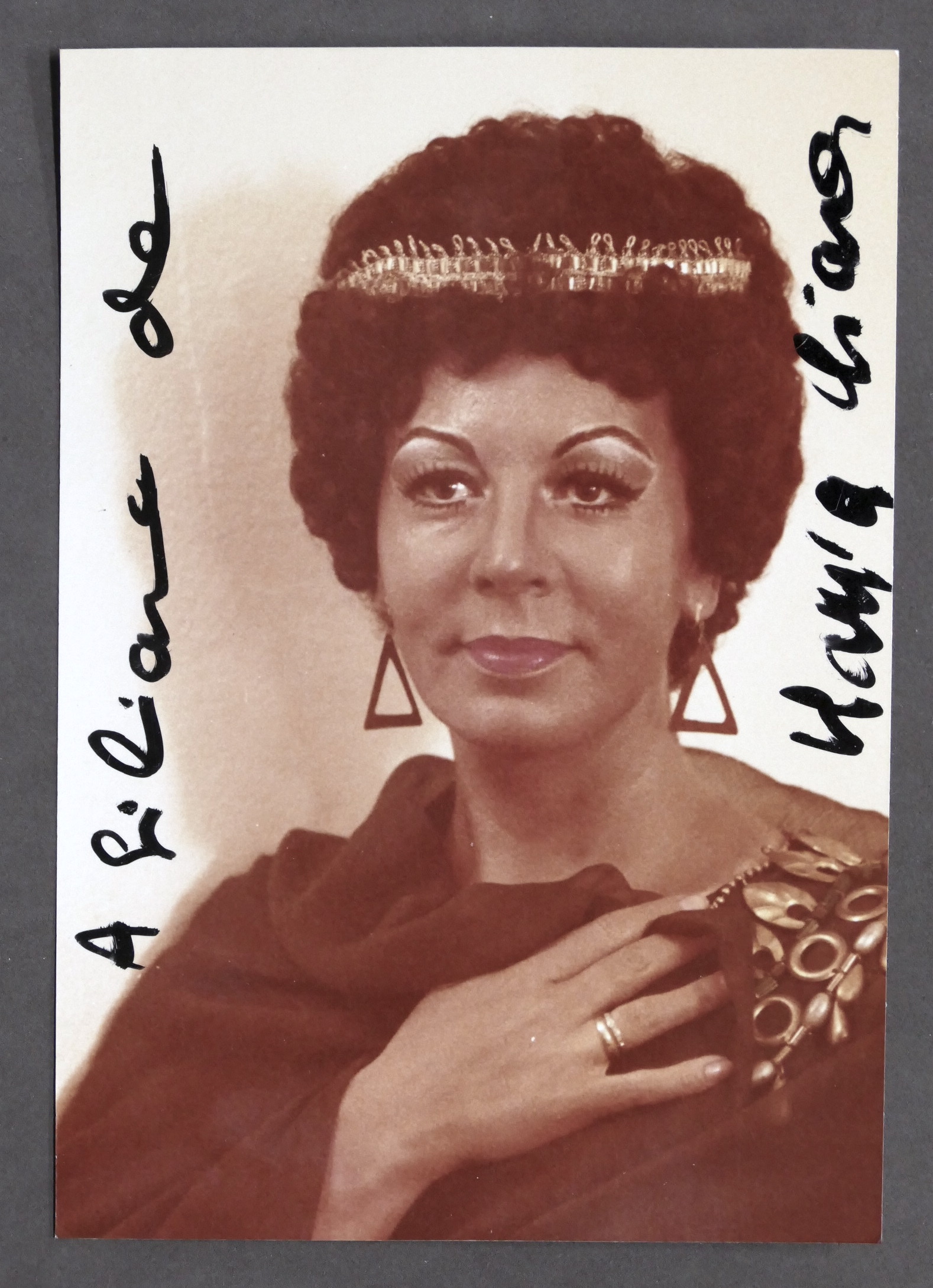 Musica Lirica - Autografo del soprano italiano Maria Chiara - …