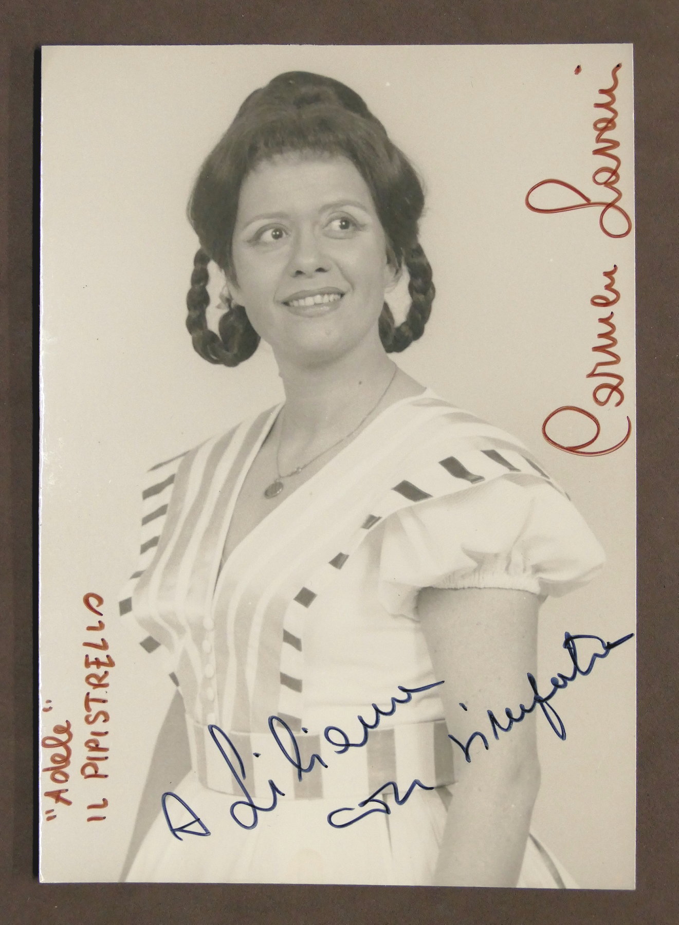 Musica Lirica - Autografo e dedica del soprano Carmen Lavani …
