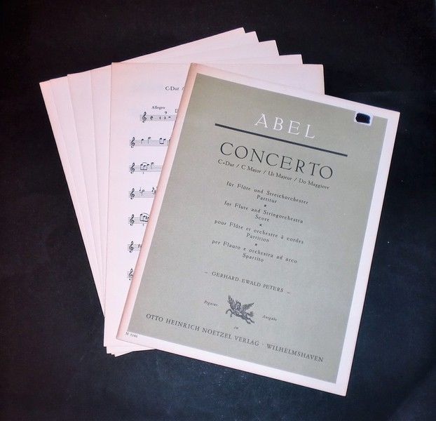 Musica Spartiti - Abel - Concerto Do maggiore - Partitura …