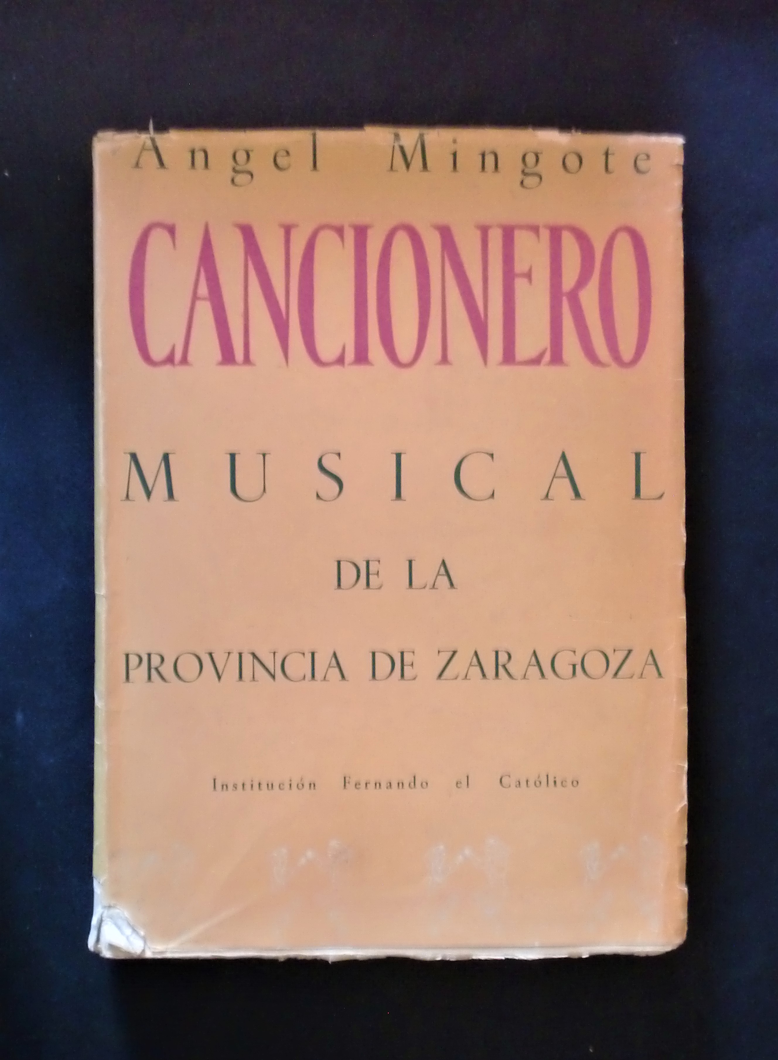 Musica Spartiti - Angel Mingote - Cancionero - Musical