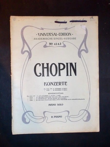Musica Spartiti - Chopin - Konzerte - Pianoforte solo - …