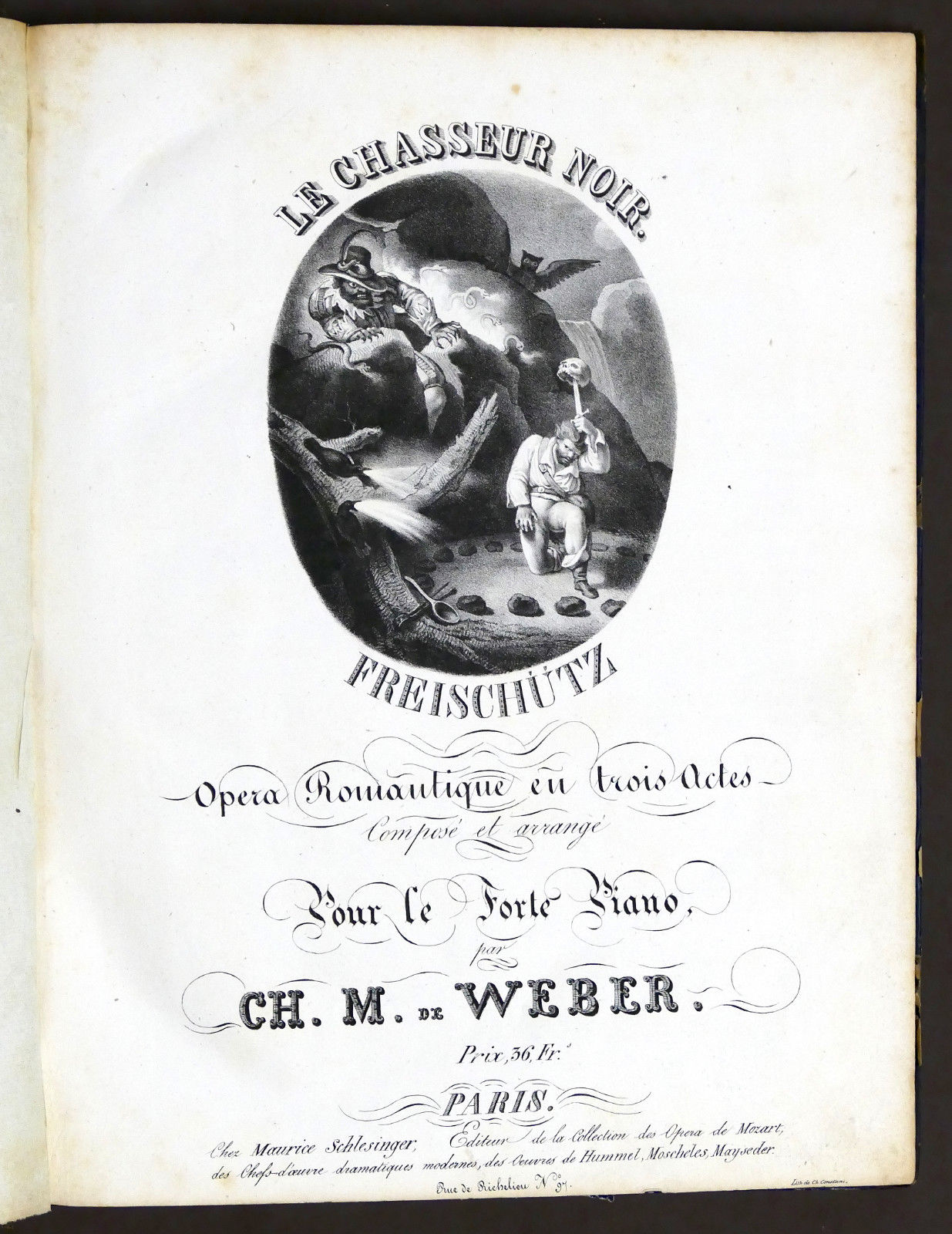 Musica Spartiti - De Weber - Le Chasseur Noir - …