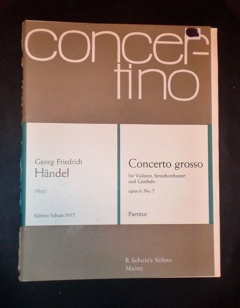 Musica spartiti - G. F. Handel - Concerto grosso - …