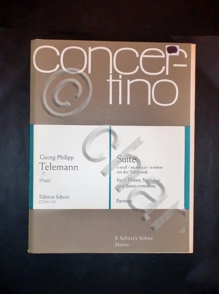 Musica spartiti - G. Philipp Telemann - Suite e minor …
