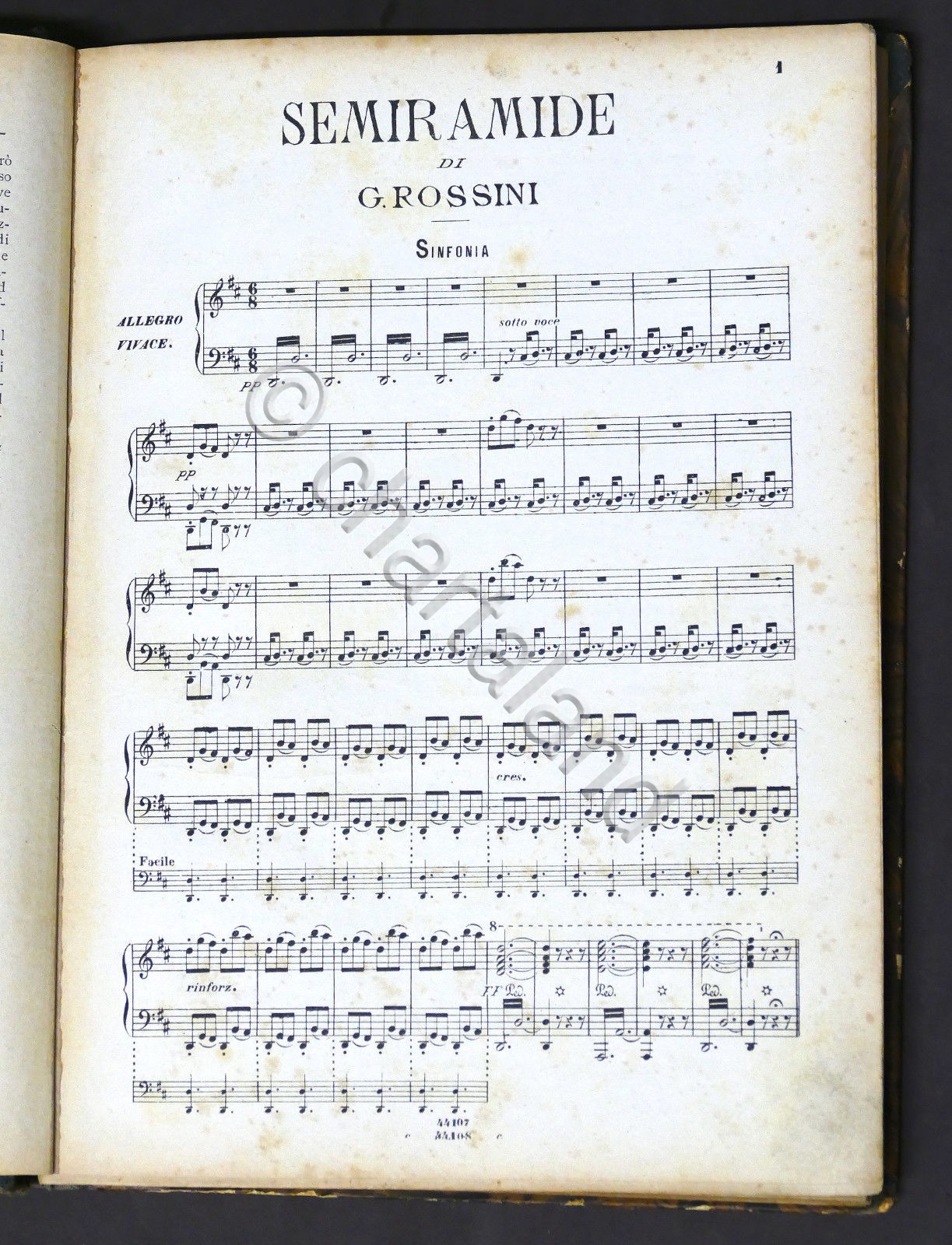 Musica Spartiti - G. Rossini - Semiramide - Opera in …