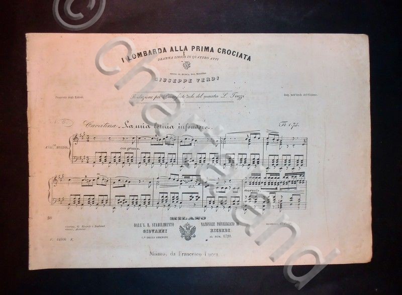 Musica spartiti - I Lombarda alla prima crociata - Rid. …