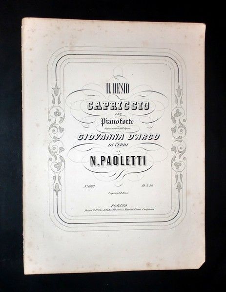 Musica Spartiti - Il desio - Capriccio per pianoforte - …