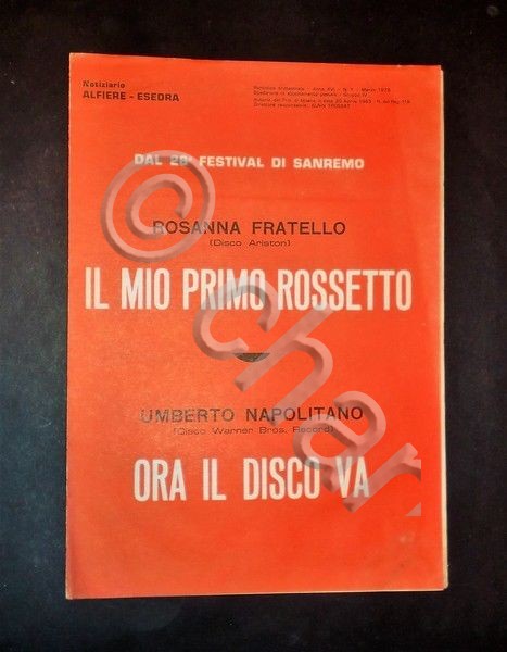 Musica Spartiti - "Il mio primo rossetto" e "Ora il …