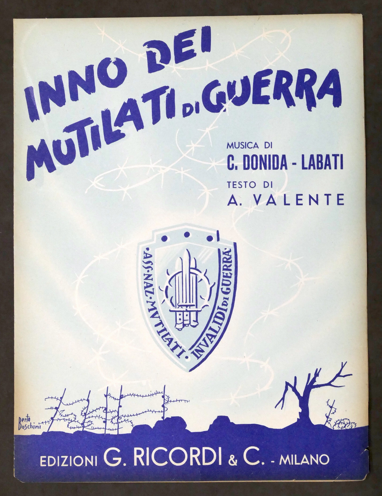 Musica Spartiti - Inno dei mutilati di guerra - ed. …