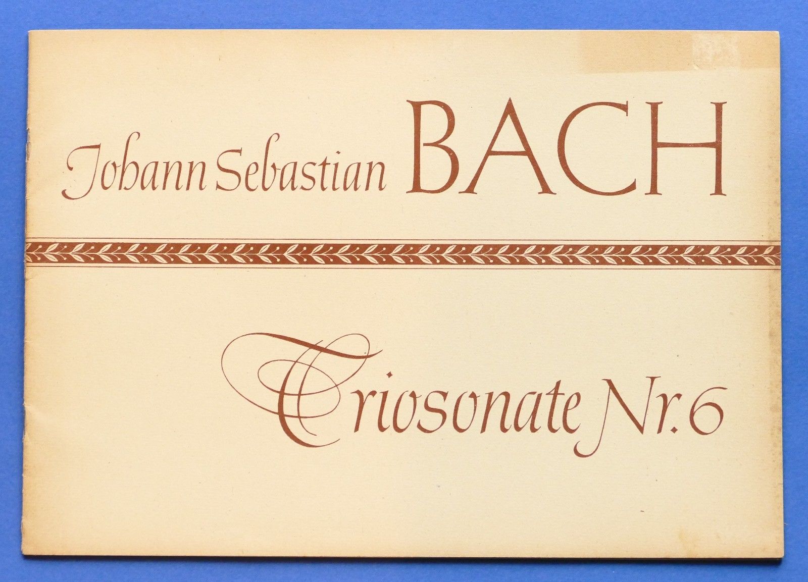 Musica Spartiti - Johann Sebastian Bach - Triosonate N° 6 …