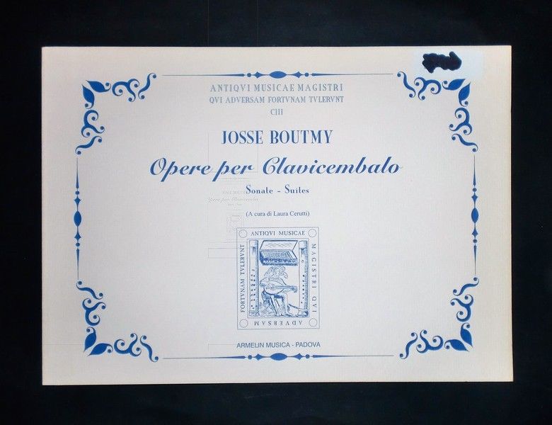 Musica Spartiti - Josse Boutmy - Opere per clavicembalo - …