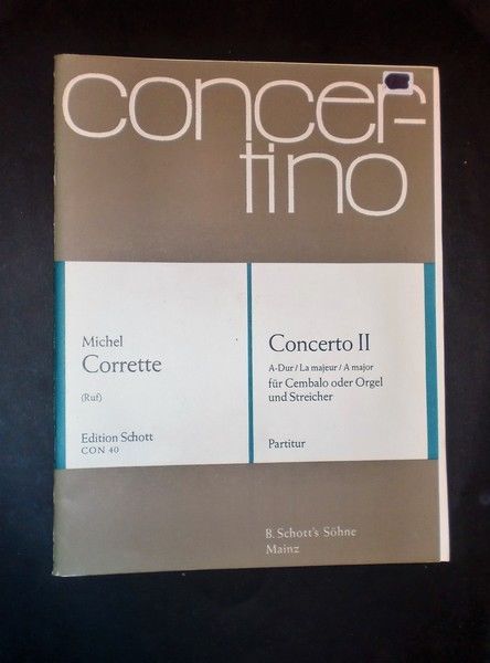 Musica spartiti - Michel Corrette - Concerto II A-dur - …