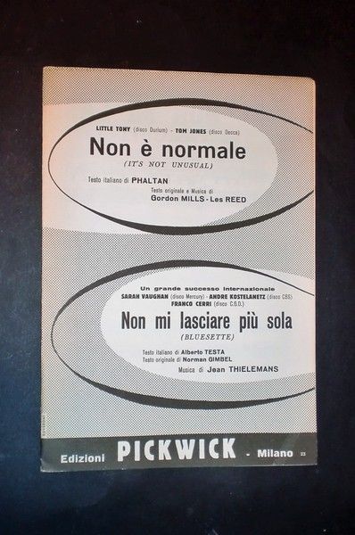 Musica Spartiti - \Non è normale" e "Non mi lasciare …