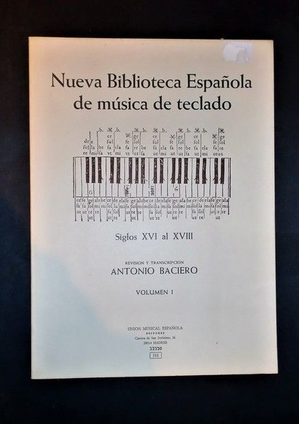 Musica Spartiti - Nueva Biblioteca Espanola de mùsica - Vol. …