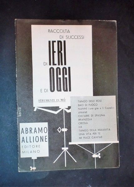 Musica spartiti - Raccolta di successi di ieri e di …