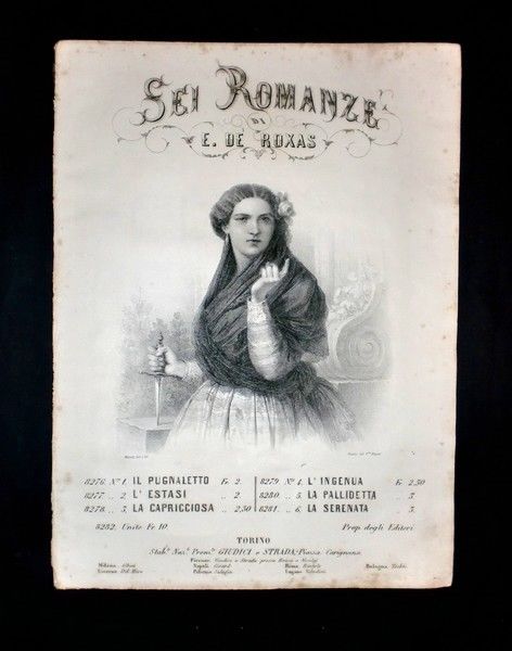 Musica Spartiti - Sei romanze - E. De Roxas - …