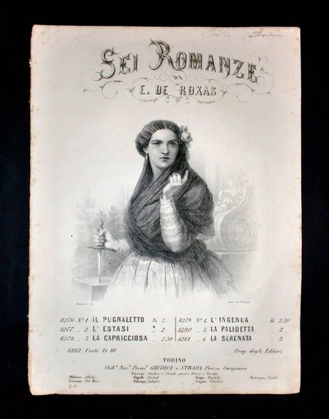 Musica Spartiti - Sei romanze - E.De Roxas - N°5 …