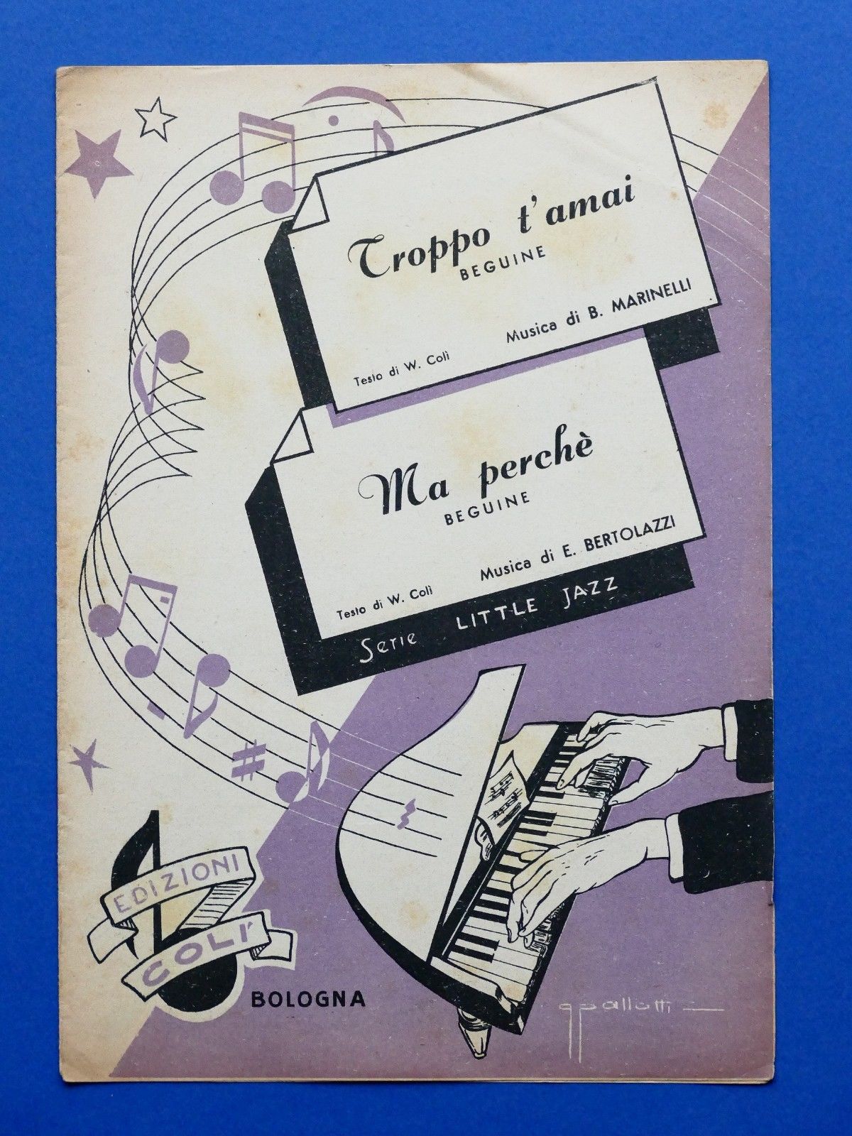 Musica Spartiti - Troppo t'amai - Ma perchè - Beguine …