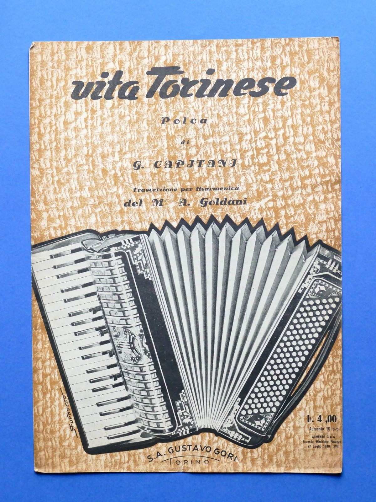 Musica Spartiti - Vita Torinese - Polka di G. Capitani …