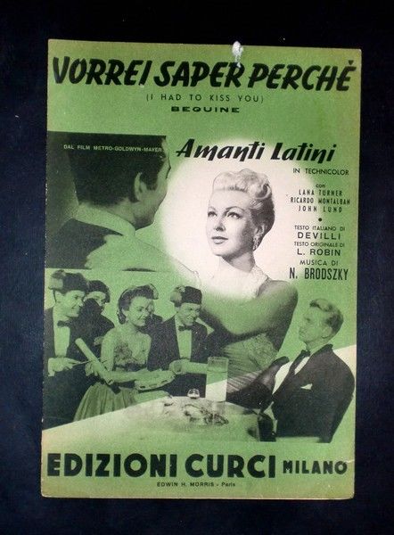 Musica Spartiti - Vorrei saper perchè - N. Brodszky - …