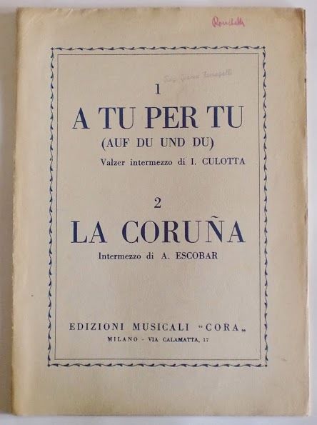 Musica Spartito - A tu per tu - La Coruna …