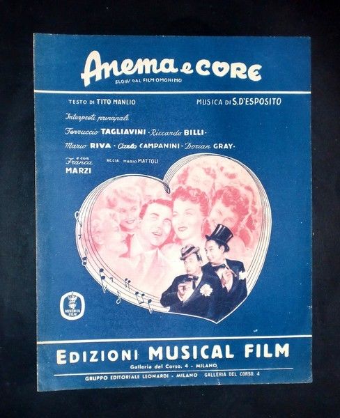 Musica Spartito - Anema e core - S. D'Esposito - …