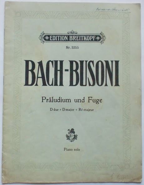 Musica Spartito - Bach-Busoni - Praludium und Fuge - Piano …