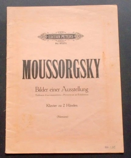 Musica Spartito - Bilder einer Ausstellung - Moussorgsky - Pianoforte …