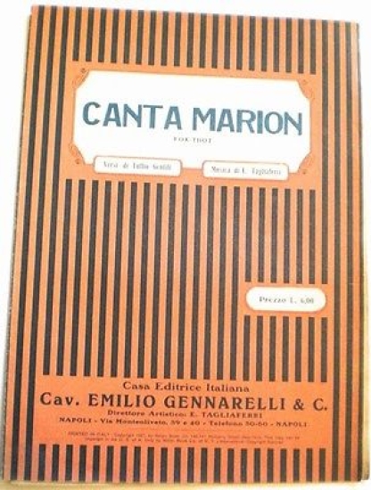 Musica Spartito - Canta Marion - Pianoforte e Canto - …