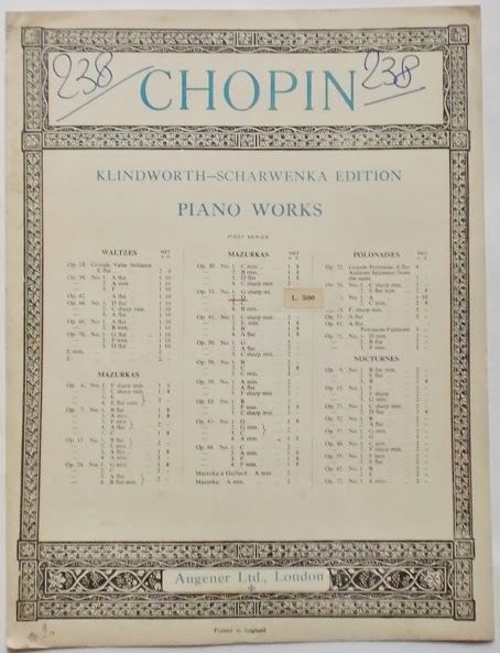 Musica Spartito - Chopin - Mazurka - Op. 33 - …