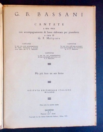 Musica Spartito - Classici Musica Italiana D'Annunzio - G. B. …